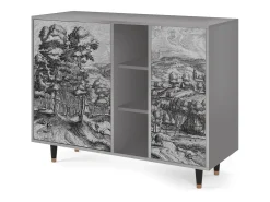 Aparador - 125x98x48 cm - BS2 - Rusticorum, Gris