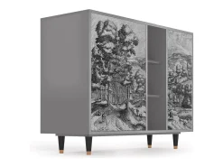 Aparador - 125x98x48 cm - BS2 - Rusticorum, Gris