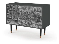 Aparador - 115x85x48 cm - BS4 - Rusticorum, Antracita