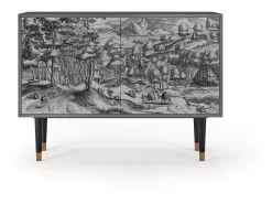 Aparador - 115x85x48 cm - BS4 - Rusticorum, Antracita