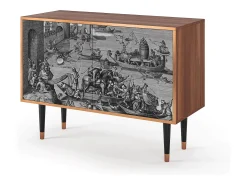 Aparador - 115x85x48 cm - BS4 - Saint Martin, Nogal