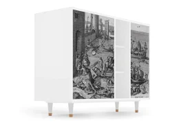 Aparador - 125x98x48 cm - BS2 - Saint Martin, Blanco