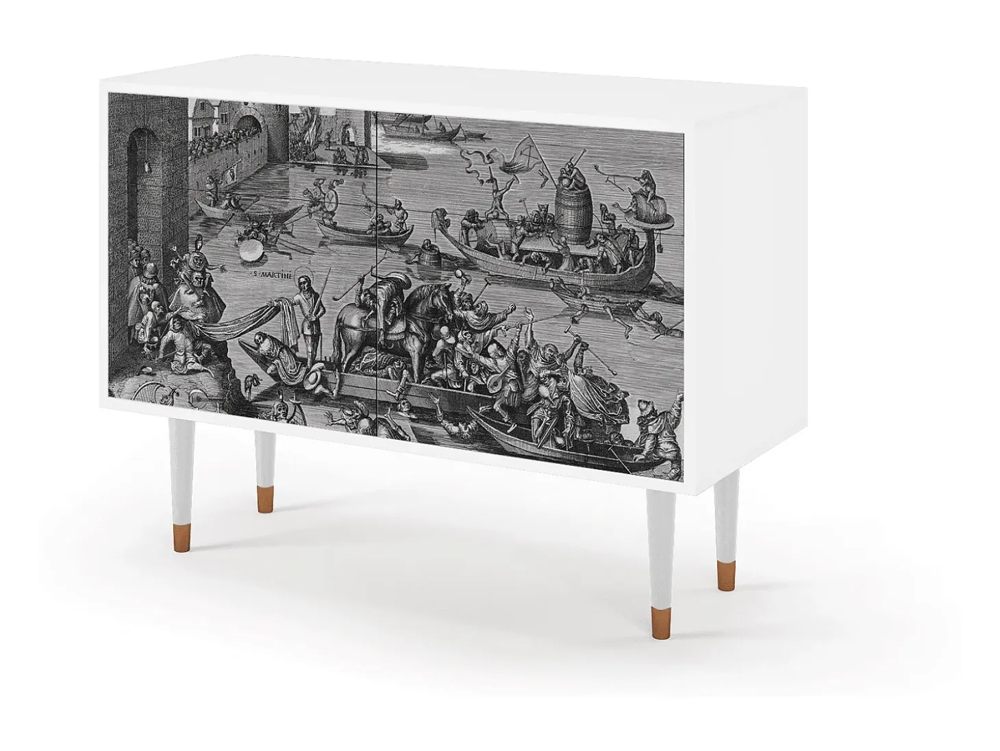 Aparador - 115x85x48 cm - BS4 - Saint Martin, Blanco