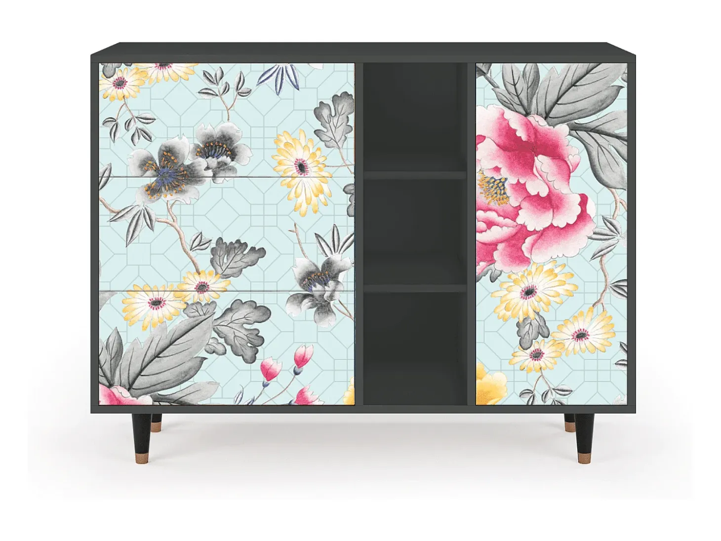 Aparador - 125x98x48 cm - BS2 - Sky Garden, Antracita