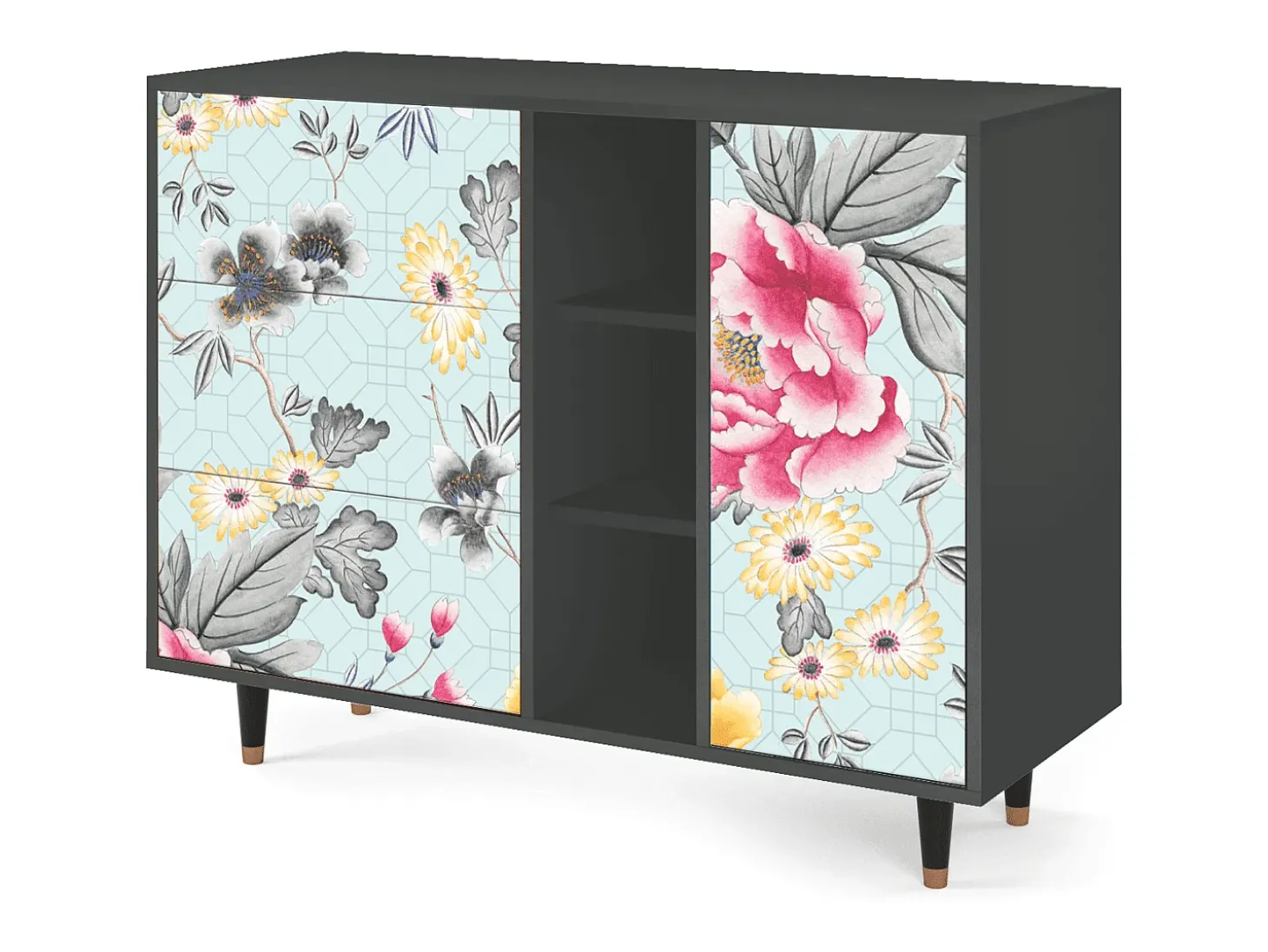 Aparador - 125x98x48 cm - BS2 - Sky Garden, Antracita