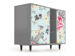 Aparador - 125x98x48 cm - BS2 - Sky Garden, Gris