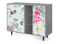 Aparador - 125x98x48 cm - BS2 - Sky Garden, Gris