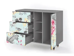 Aparador - 125x98x48 cm - BS2 - Sky Garden, Gris