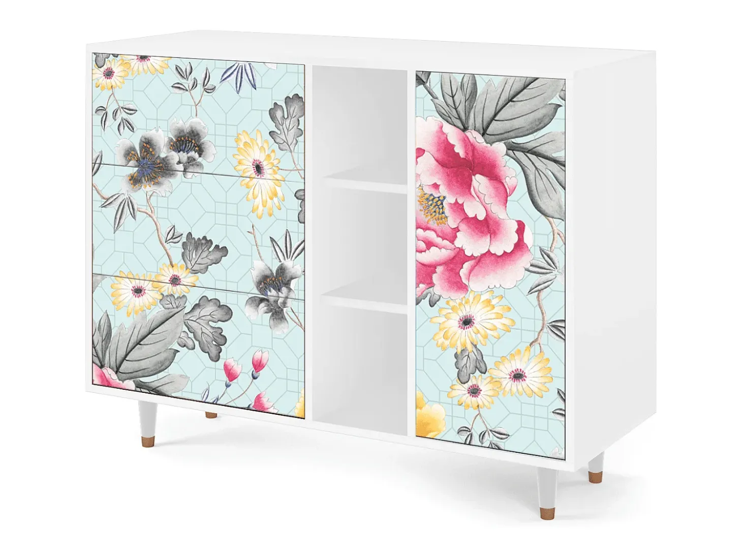 Aparador - 125x98x48 cm - BS2 - Sky Garden, Blanco