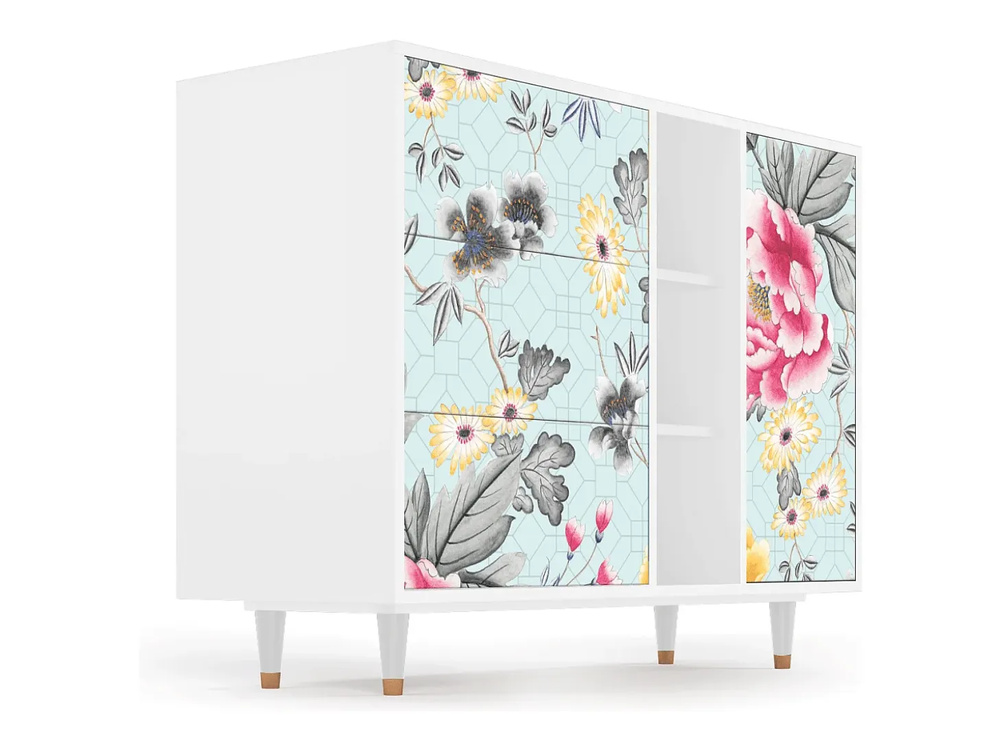Aparador - 125x98x48 cm - BS2 - Sky Garden, Blanco