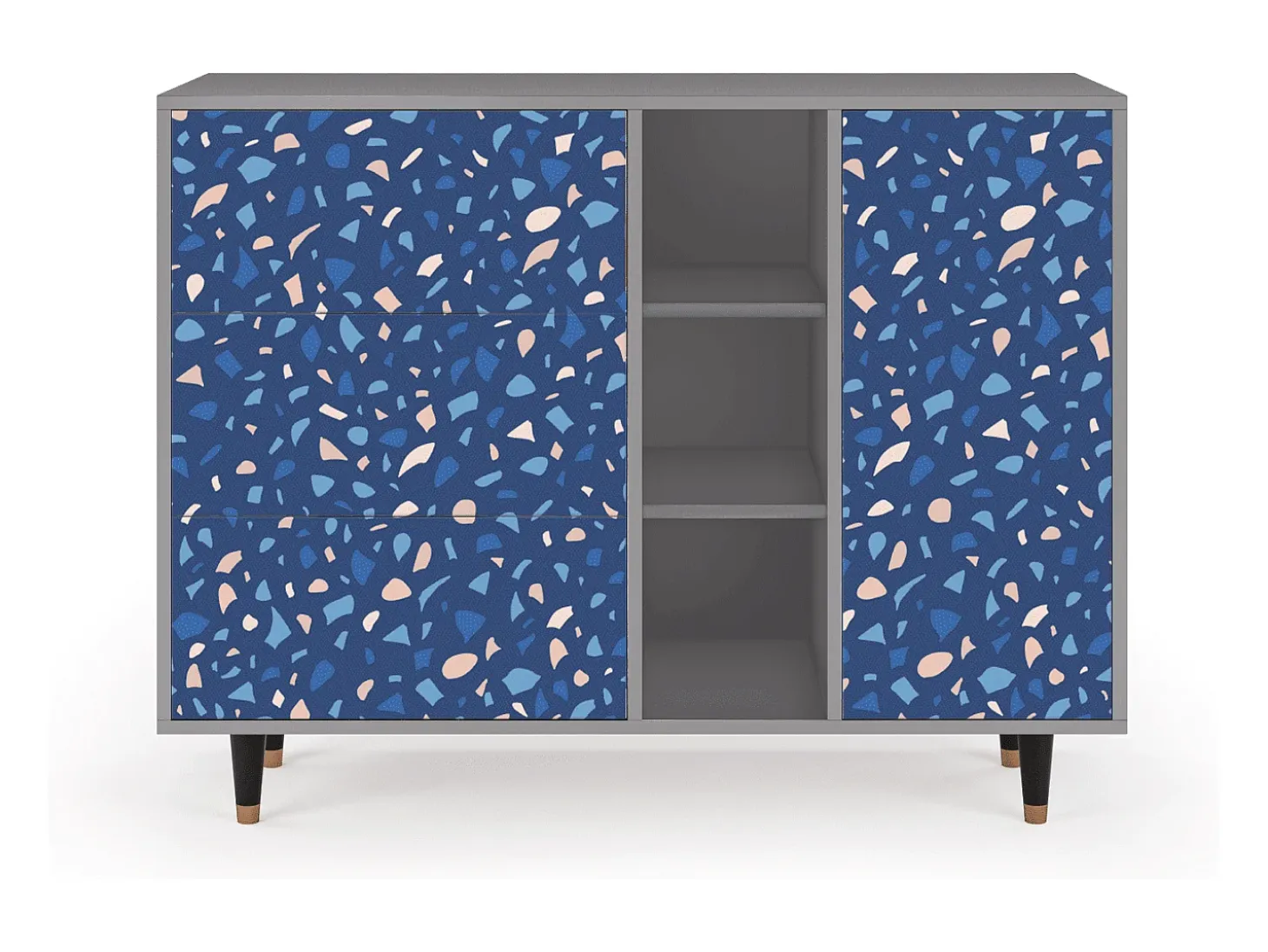 Aparador - 125x98x48 cm - BS2 - Soap Whirpool, Gris