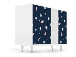 Aparador - 125x98x48 cm - BS2 - Space Satellites, Blanco