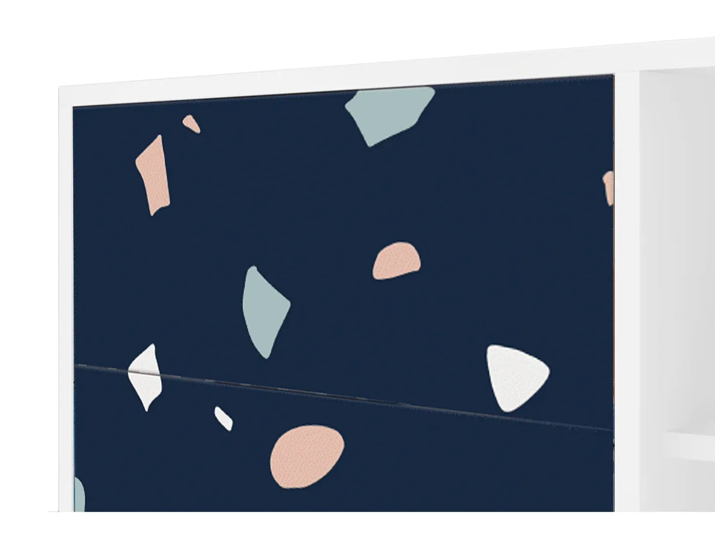 Aparador - 125x98x48 cm - BS2 - Space Satellites, Blanco