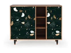 Aparador - 125x98x48 cm - BS2 - Space Rocks, Nogal