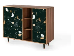 Aparador - 125x98x48 cm - BS2 - Space Rocks, Nogal