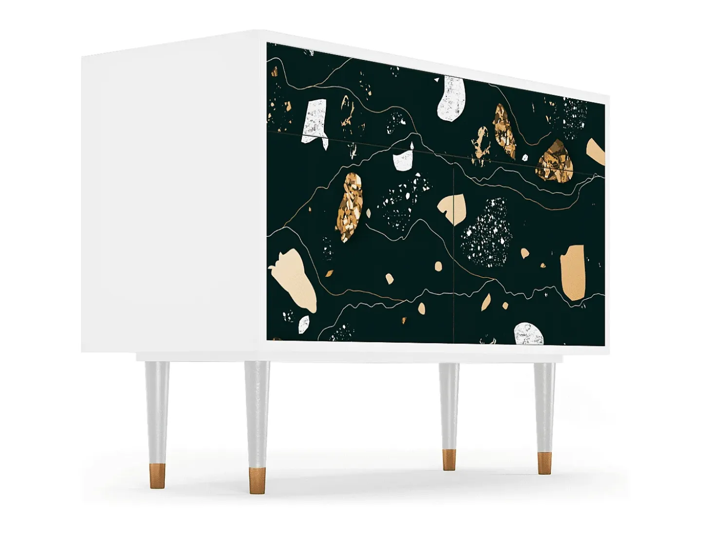 Aparador - 115x85x48 cm - BS4 - Space Rocks, Blanco