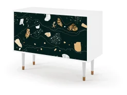 Aparador - 115x85x48 cm - BS4 - Space Rocks, Blanco