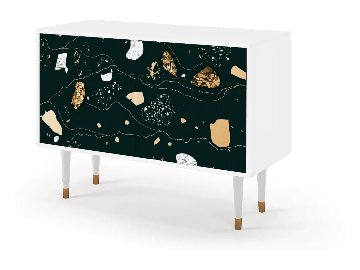 Aparador - 115x85x48 cm - BS4 - Space Rocks, Blanco