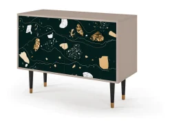 Aparador - 115x85x48 cm - BS4 - Space Rocks, Latte