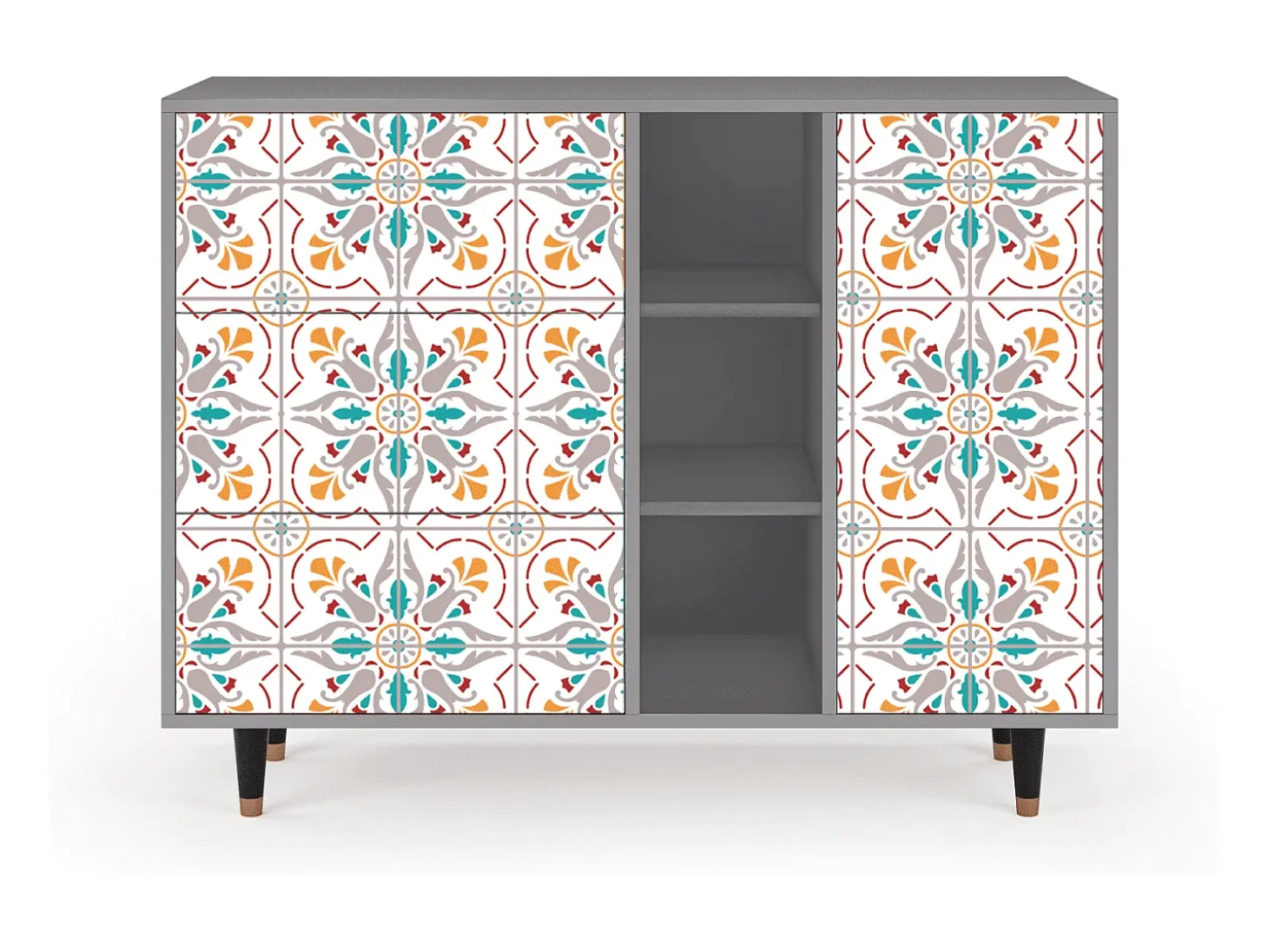 Aparador - 125x98x48 cm - BS2 - Spring Ceramics, Gris
