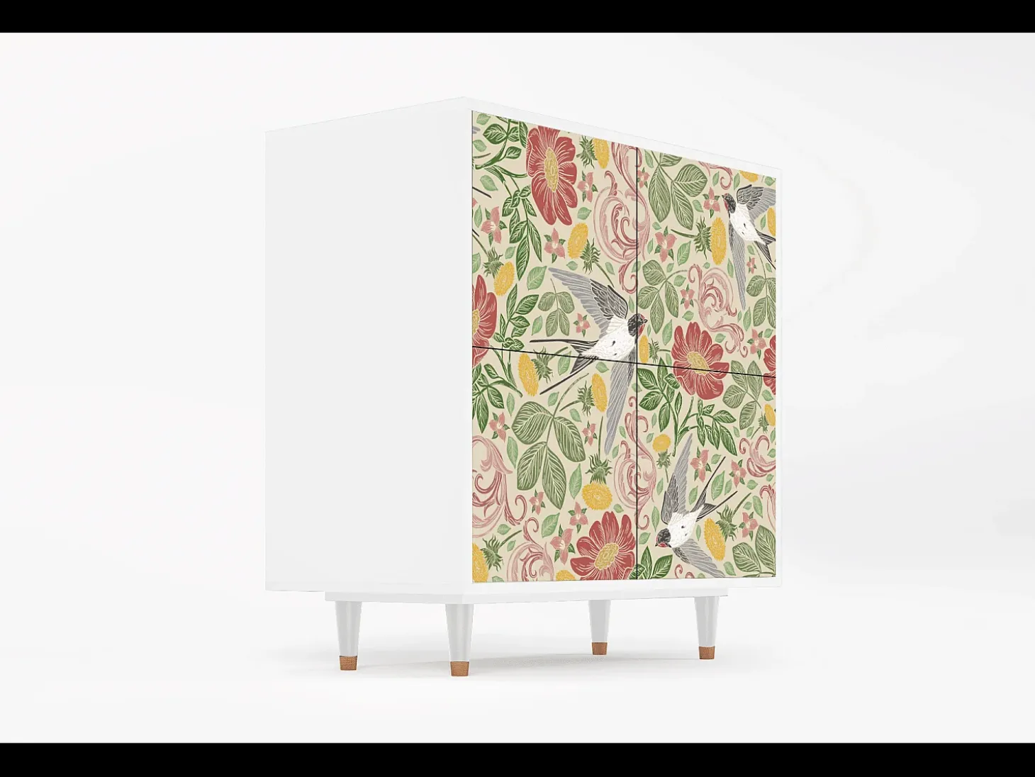 Aparador - 94x96x48 cm - BS3 - Spring Swallow, Blanco