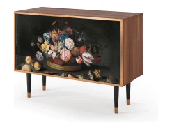 Aparador - 115x85x48 cm - BS4 - Still Life with Flowers, Nogal