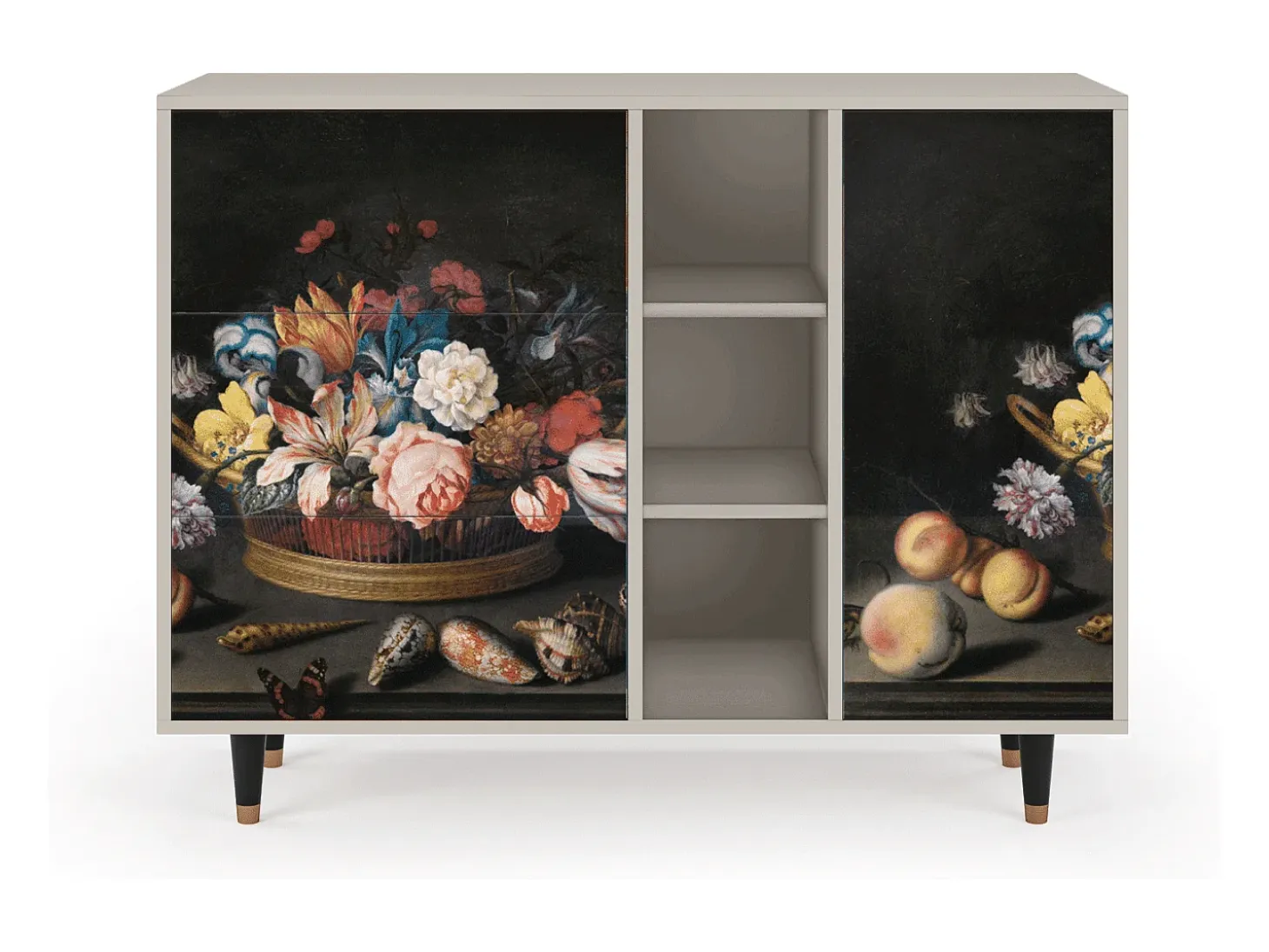 Aparador - 125x98x48 cm - BS2 - Still Life with Flowers, Arena