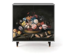 Aparador - 94x96x48 cm - BS3 - Still Life with Flowers, Gris