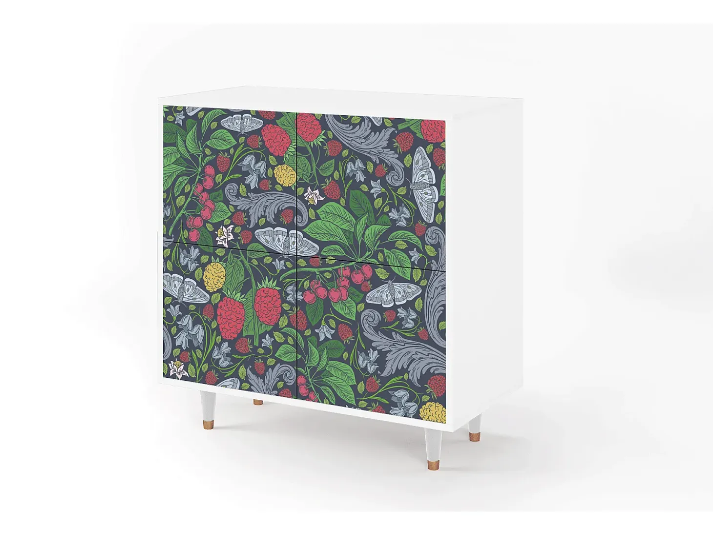 Aparador - 94x96x48 cm - BS3 - Summer Berries, Blanco