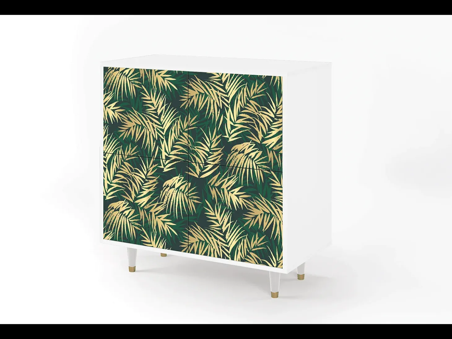 Aparador - 94x96x48 cm - BS3 - Sunny Palm Tree, Blanco