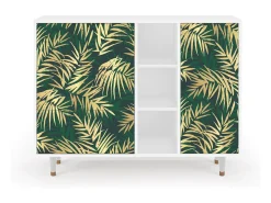 Aparador - 125x98x48 cm - BS2 - Sunny Palm Tree, Blanco