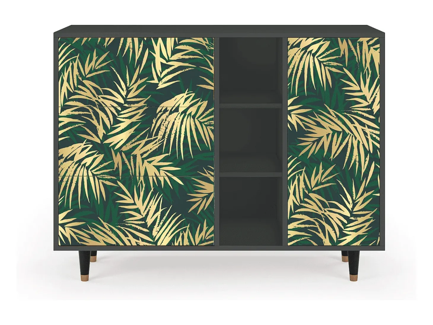Aparador - 125x98x48 cm - BS2 - Sunny Palm Tree, Antracita