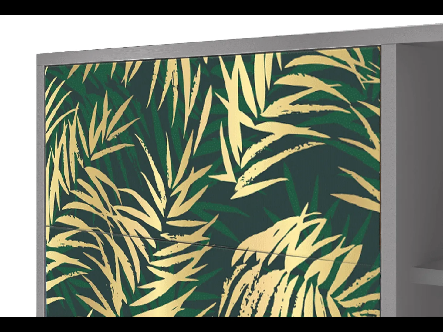 Aparador - 125x98x48 cm - BS2 - Sunny Palm Tree, Gris