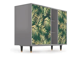 Aparador - 125x98x48 cm - BS2 - Sunny Palm Tree, Gris