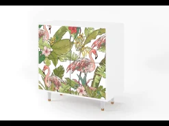 Aparador - 94x96x48 cm - BS3 - Sweet Flamingo, Blanco