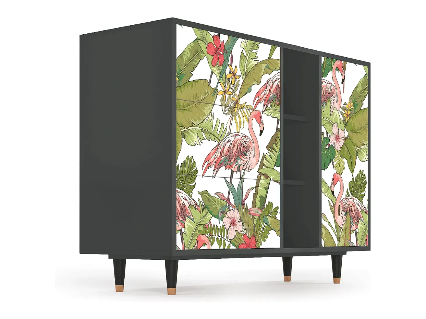 Aparador - 125x98x48 cm - BS2 - Sweet Flamingo, Antracita