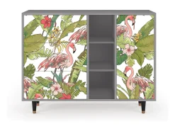 Aparador - 125x98x48 cm - BS2 - Sweet Flamingo, Gris