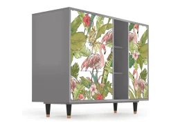Aparador - 125x98x48 cm - BS2 - Sweet Flamingo, Gris
