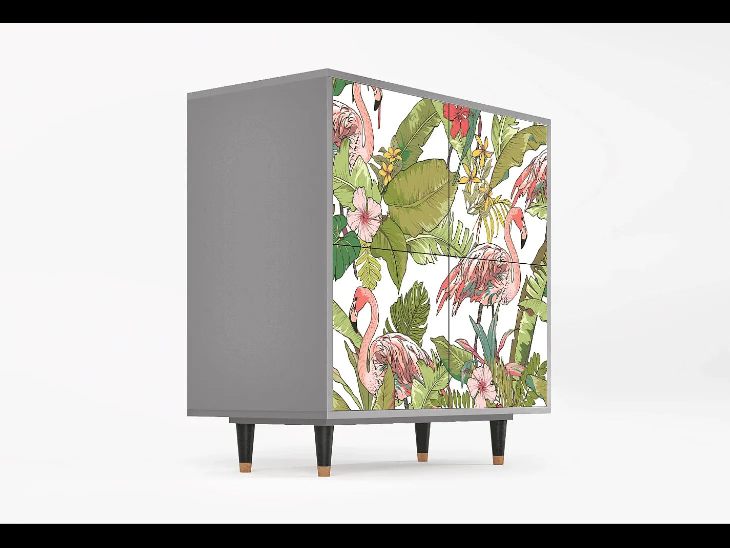 Aparador - 94x96x48 cm - BS3 - Sweet Flamingo, Gris