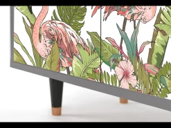 Aparador - 94x96x48 cm - BS3 - Sweet Flamingo, Gris