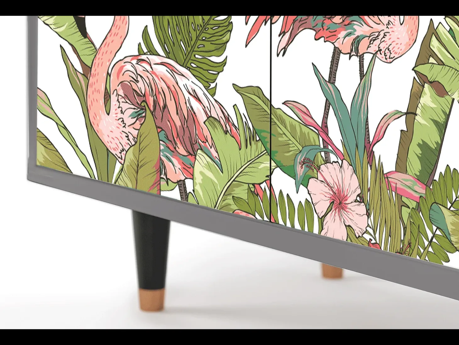 Aparador - 94x96x48 cm - BS3 - Sweet Flamingo, Gris