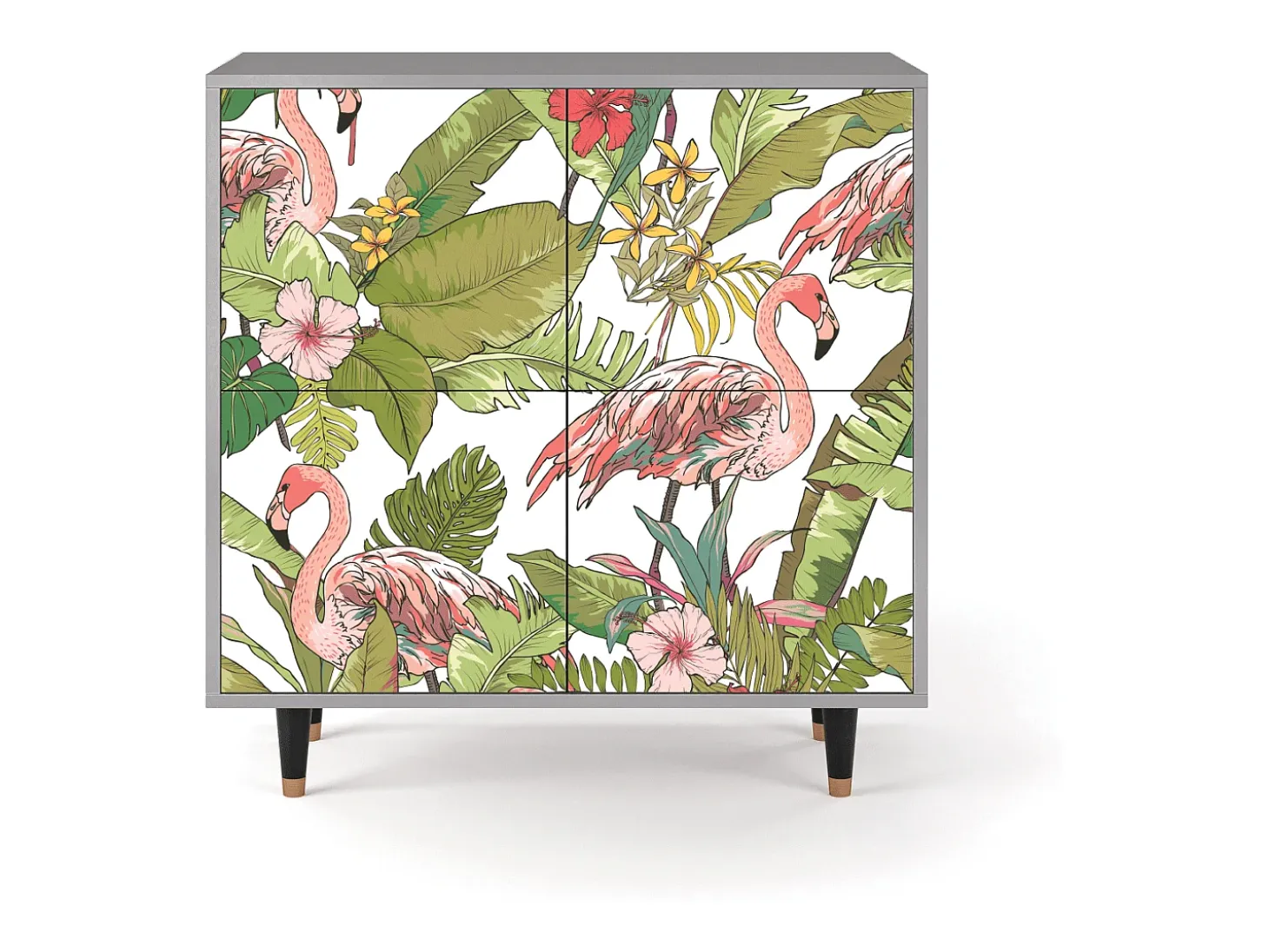 Aparador - 94x96x48 cm - BS3 - Sweet Flamingo, Gris