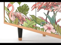 Aparador - 94x96x48 cm - BS3 - Sweet Flamingo, Nogal