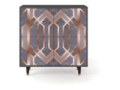 Aparador - 94x96x48 cm - BS3 - Taupe Anatomy, Antracita