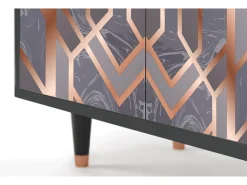 Aparador - 94x96x48 cm - BS3 - Taupe Anatomy, Antracita