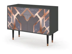 Aparador - 115x85x48 cm - BS4 - Taupe Anatomy, Antracita