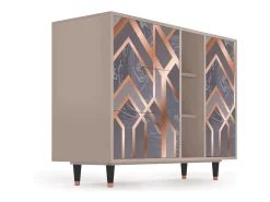 Aparador - 125x98x48 cm - BS2 - Taupe Anatomy, Latte