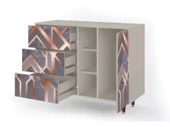 Aparador - 125x98x48 cm - BS2 - Taupe Anatomy, Arena