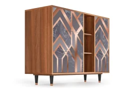 Aparador - 125x98x48 cm - BS2 - Taupe Anatomy, Nogal
