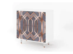 Aparador - 94x96x48 cm - BS3 - Taupe Anatomy, Blanco